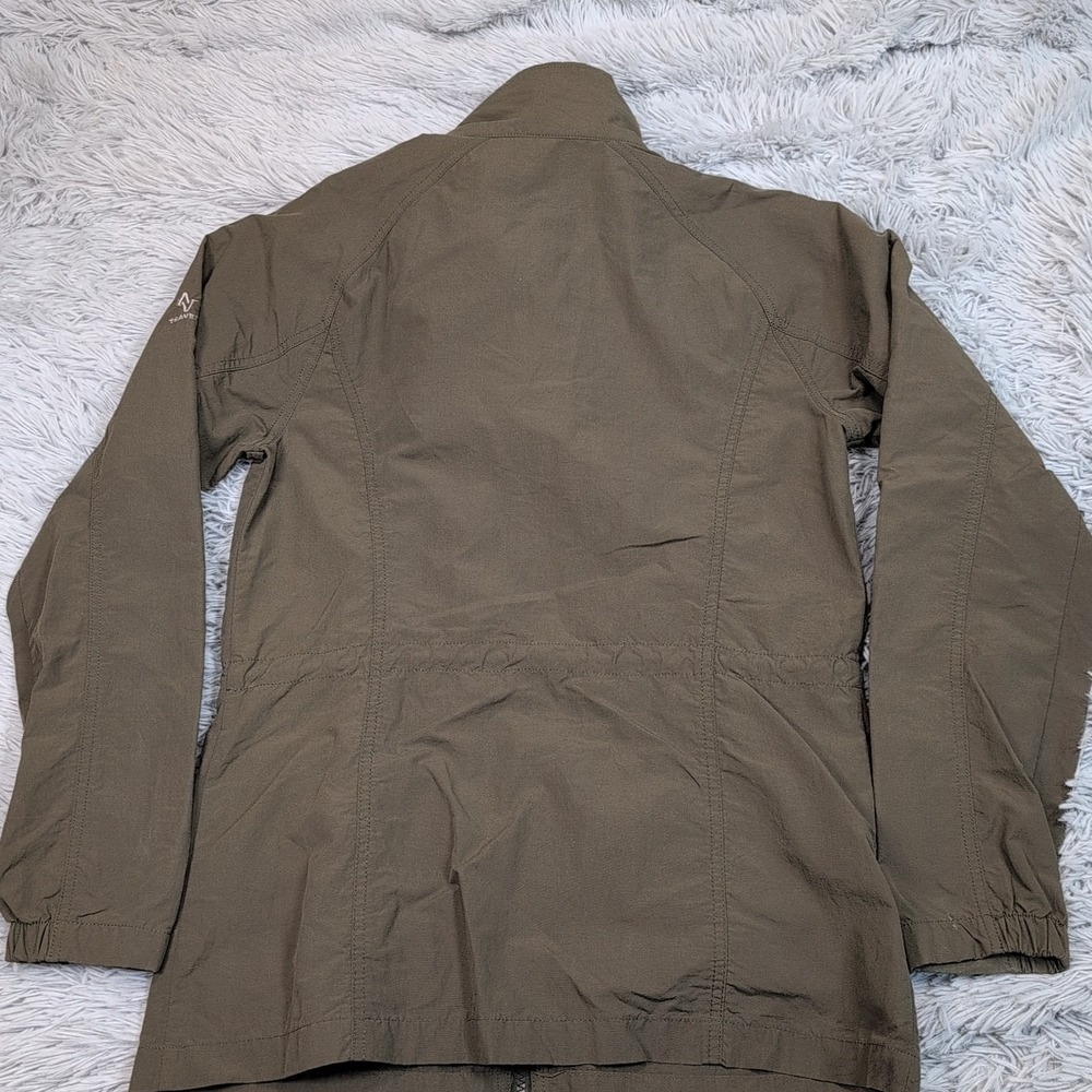 Eddie Bauer Jacket Womens S Green Travex Coat Zip Up Comfort Pockets Gorpcore - Picture 2 of 13
